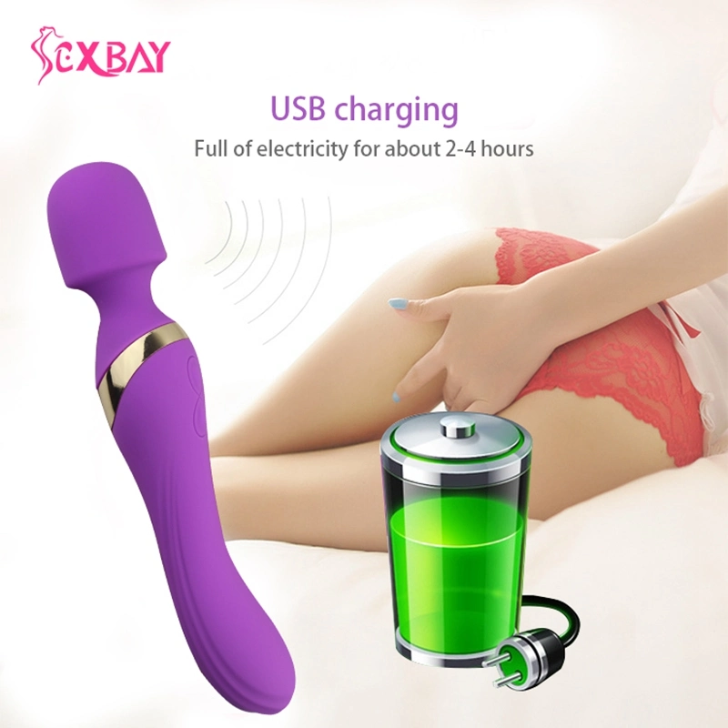 Sexbay Medical Silicone Dual Head Vibrator for Women Sex Toy Wand Massager