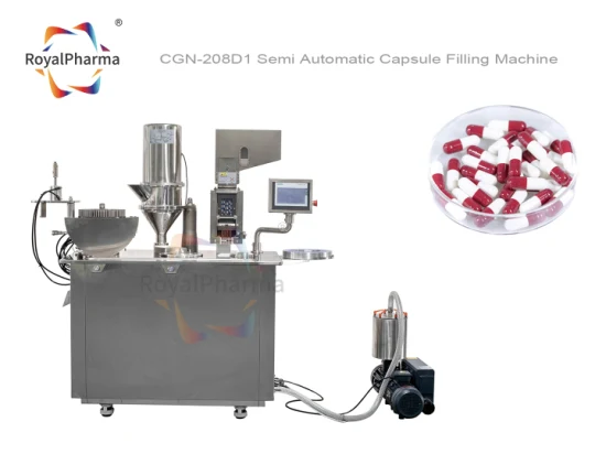 반자동 제약 실험실 경질 젤라틴 캡슐 충전 기계 (CGN-208D1)